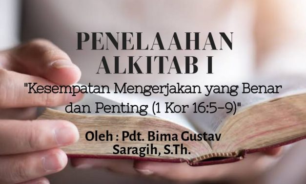 Resume Penelahaahan Alkitab pertama